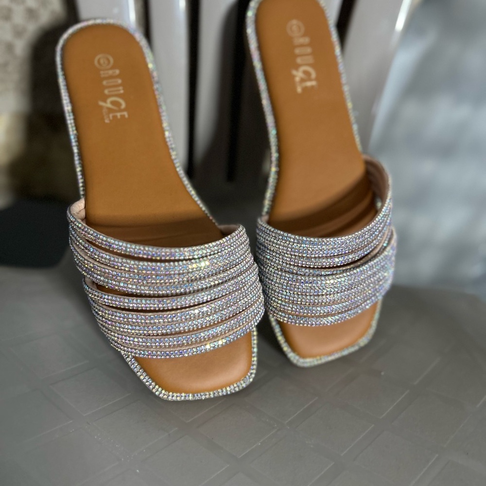 Elegant Silver Embellished Women's Sandals